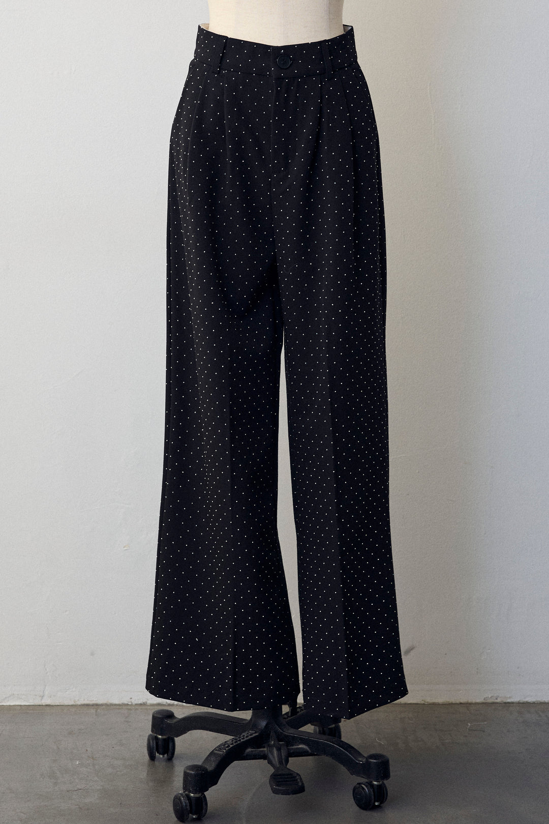 [予約]ラインストーンストレートパンツ