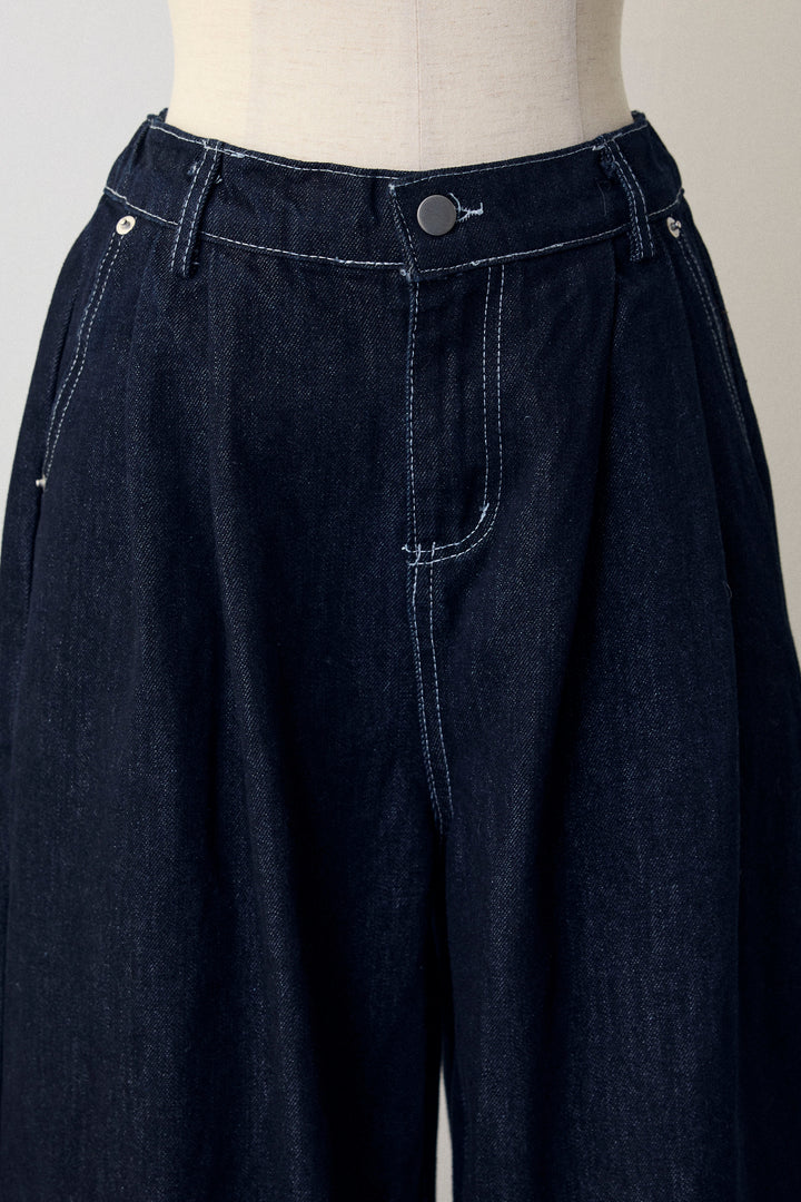 [予約]クロップドデニムセットアップ