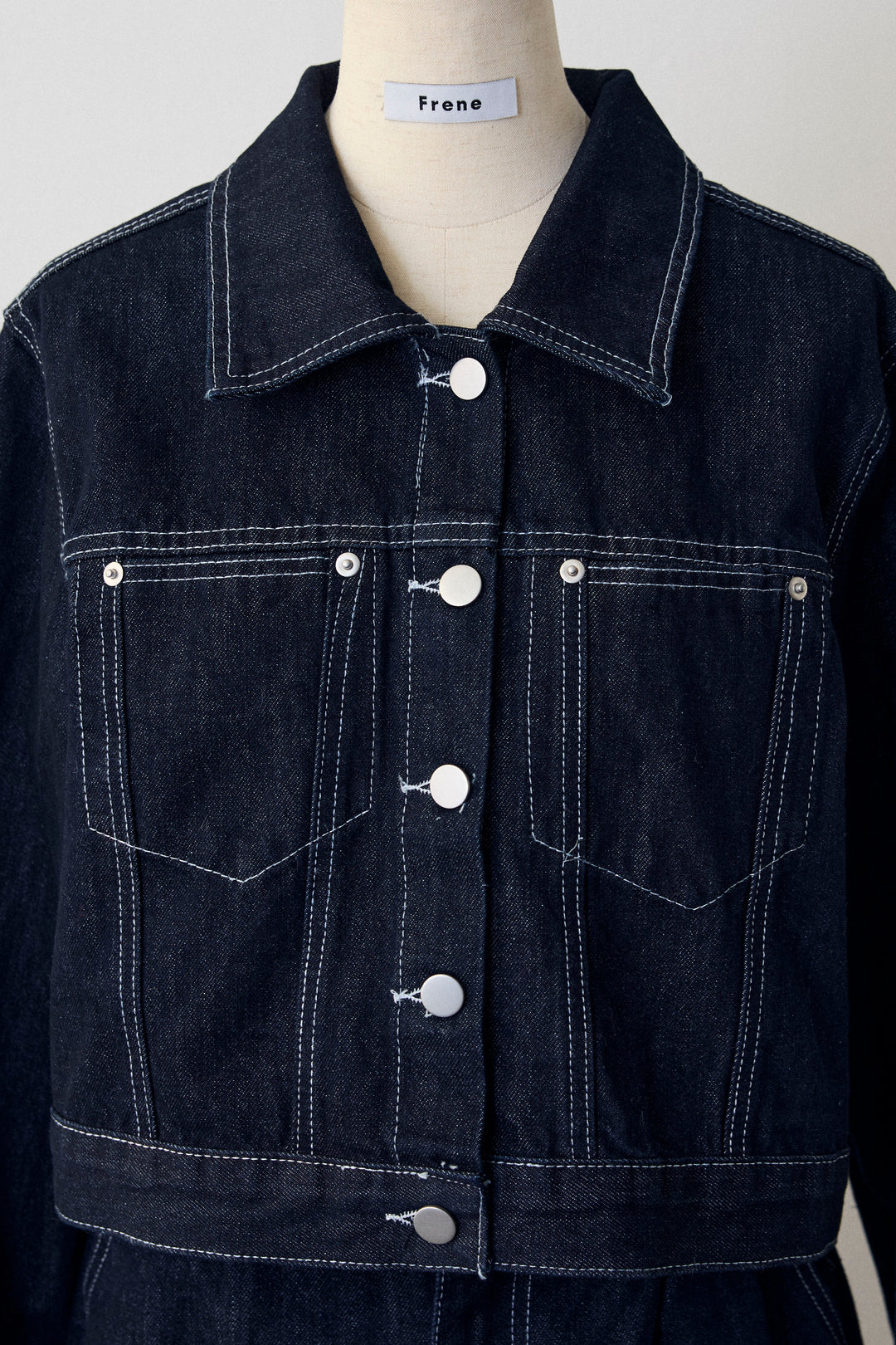 [予約]クロップドデニムセットアップ