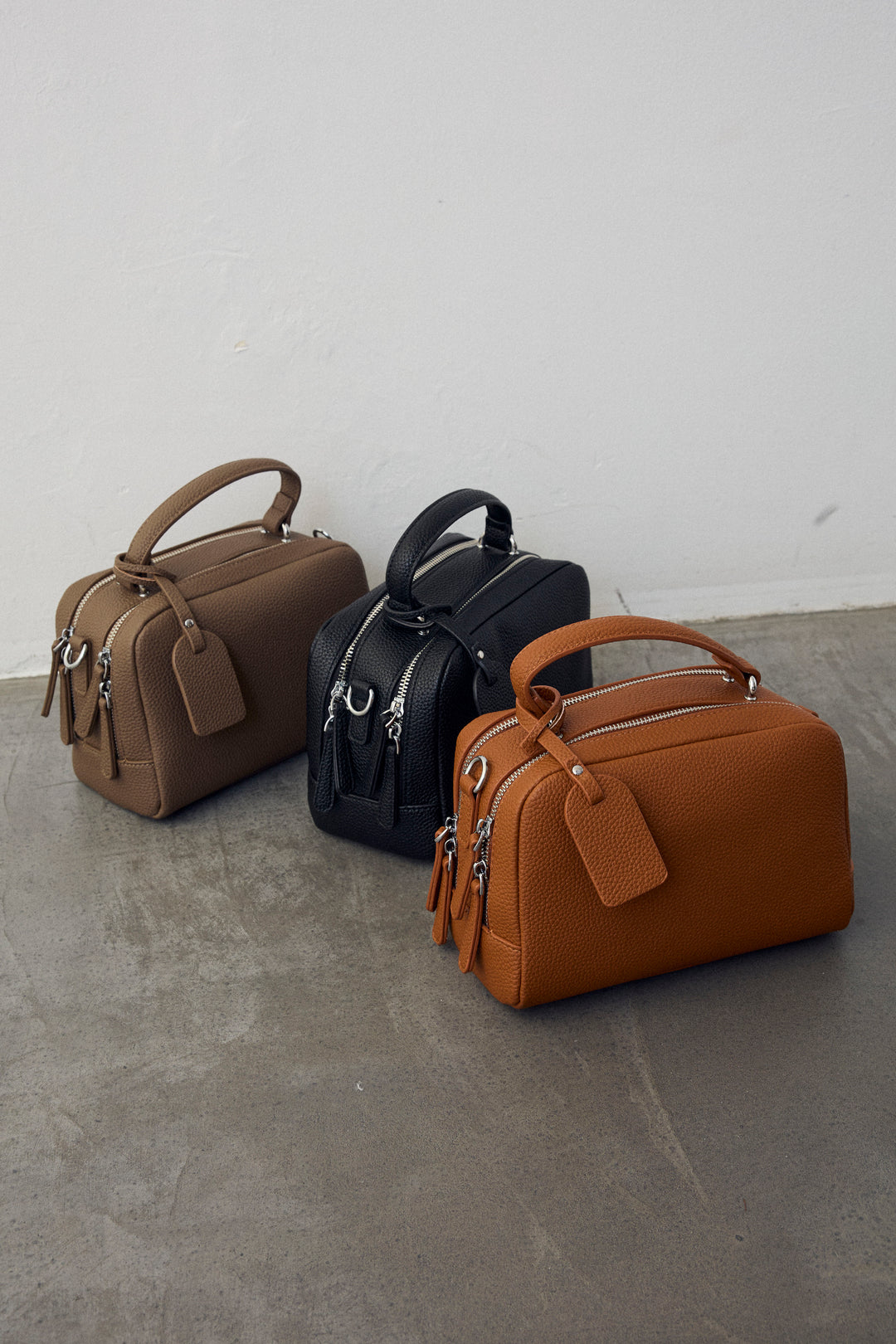 [予約]レザーライクスクエアワンハンドルBAG