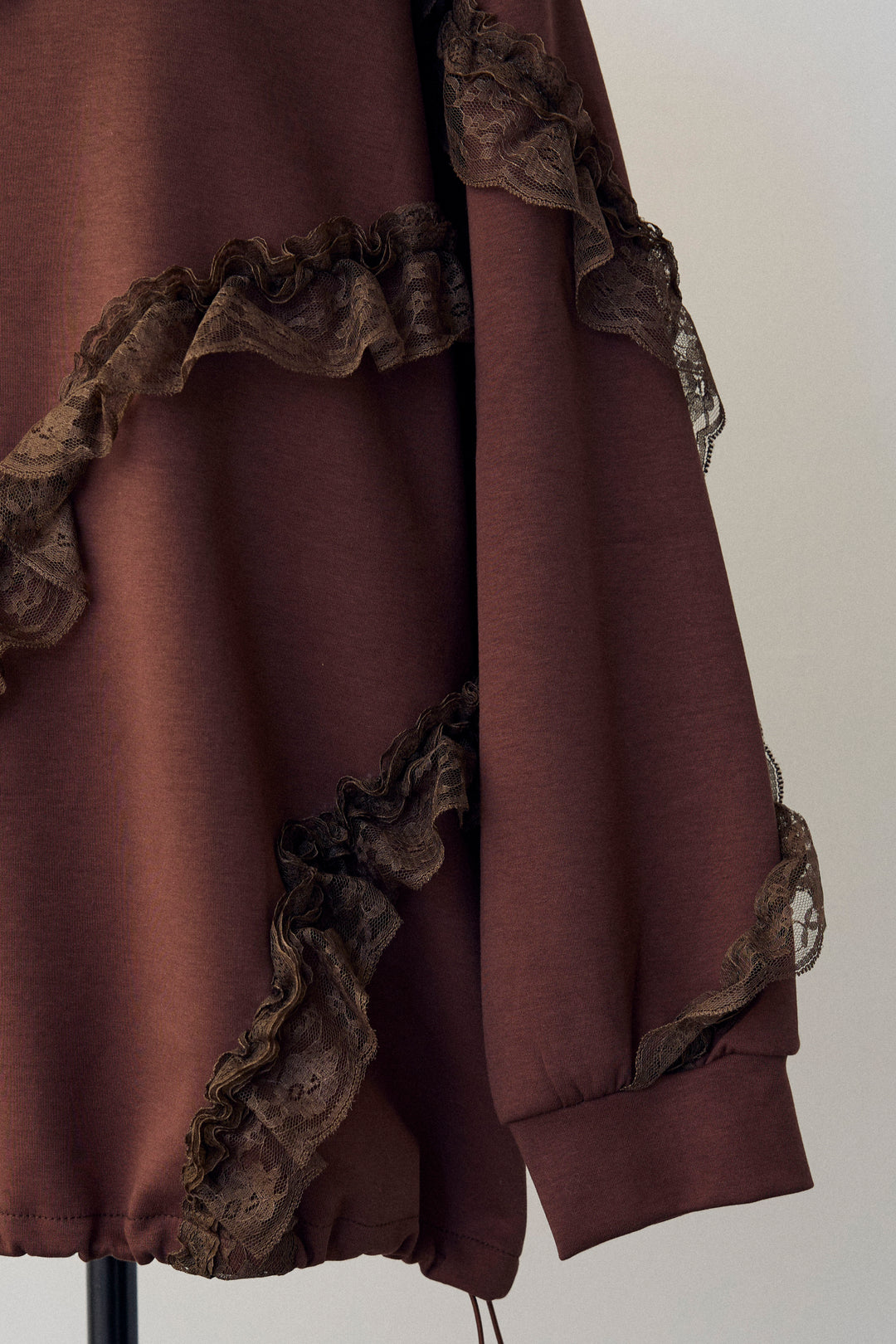 [予約]レースフリルランダムラインスウェット