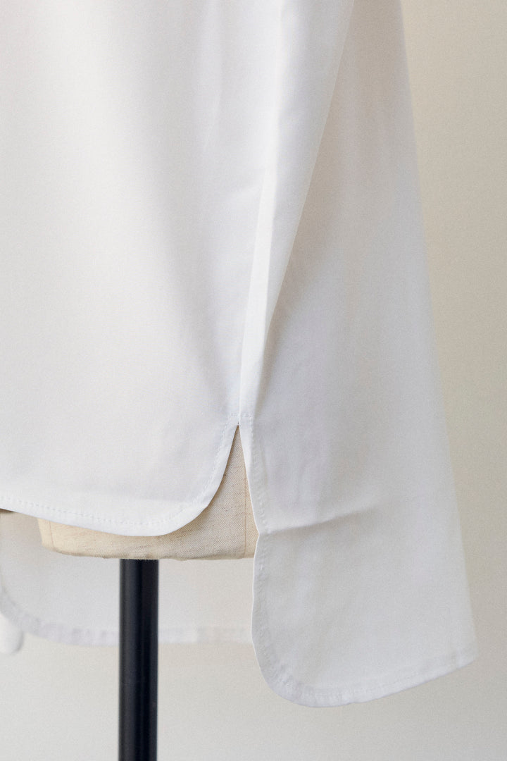 [予約]スタンドカラーラッフルフリルスリーブブラウス