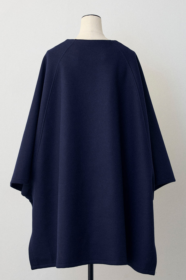 [予約]ウールライクドルマンポンチョコート