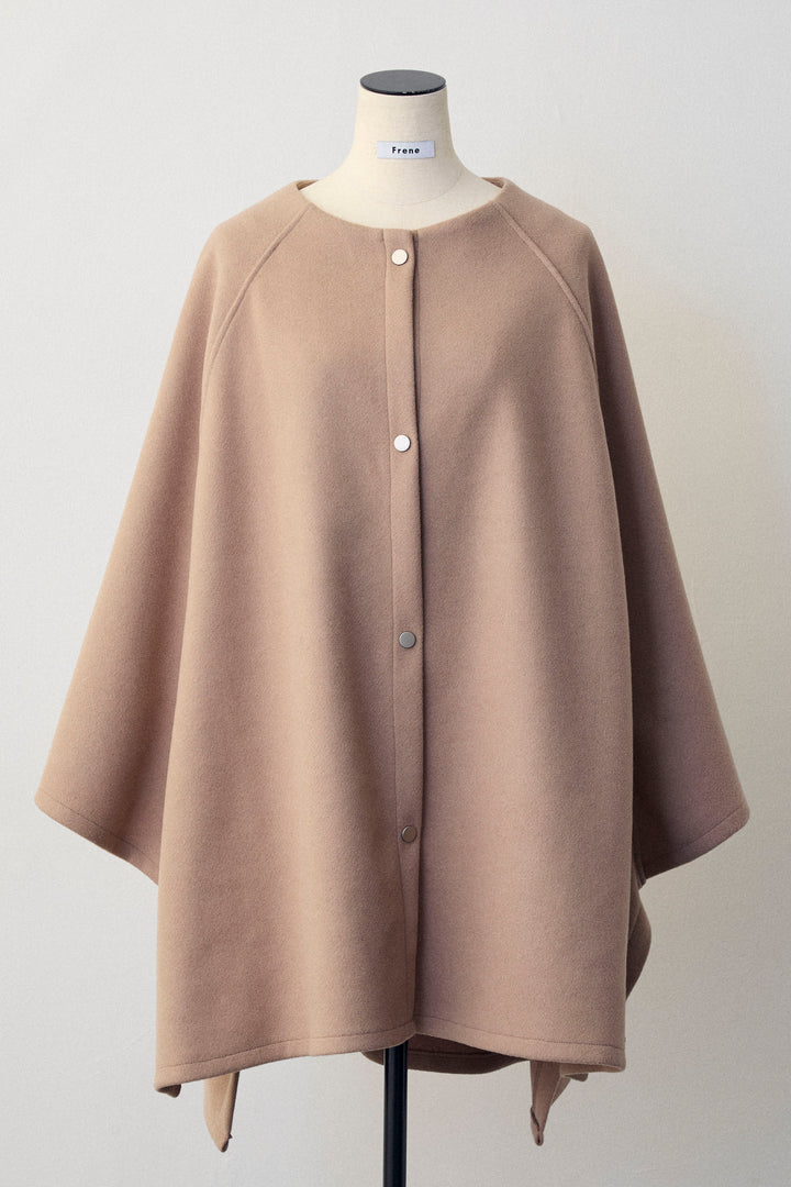 [予約]ウールライクドルマンポンチョコート