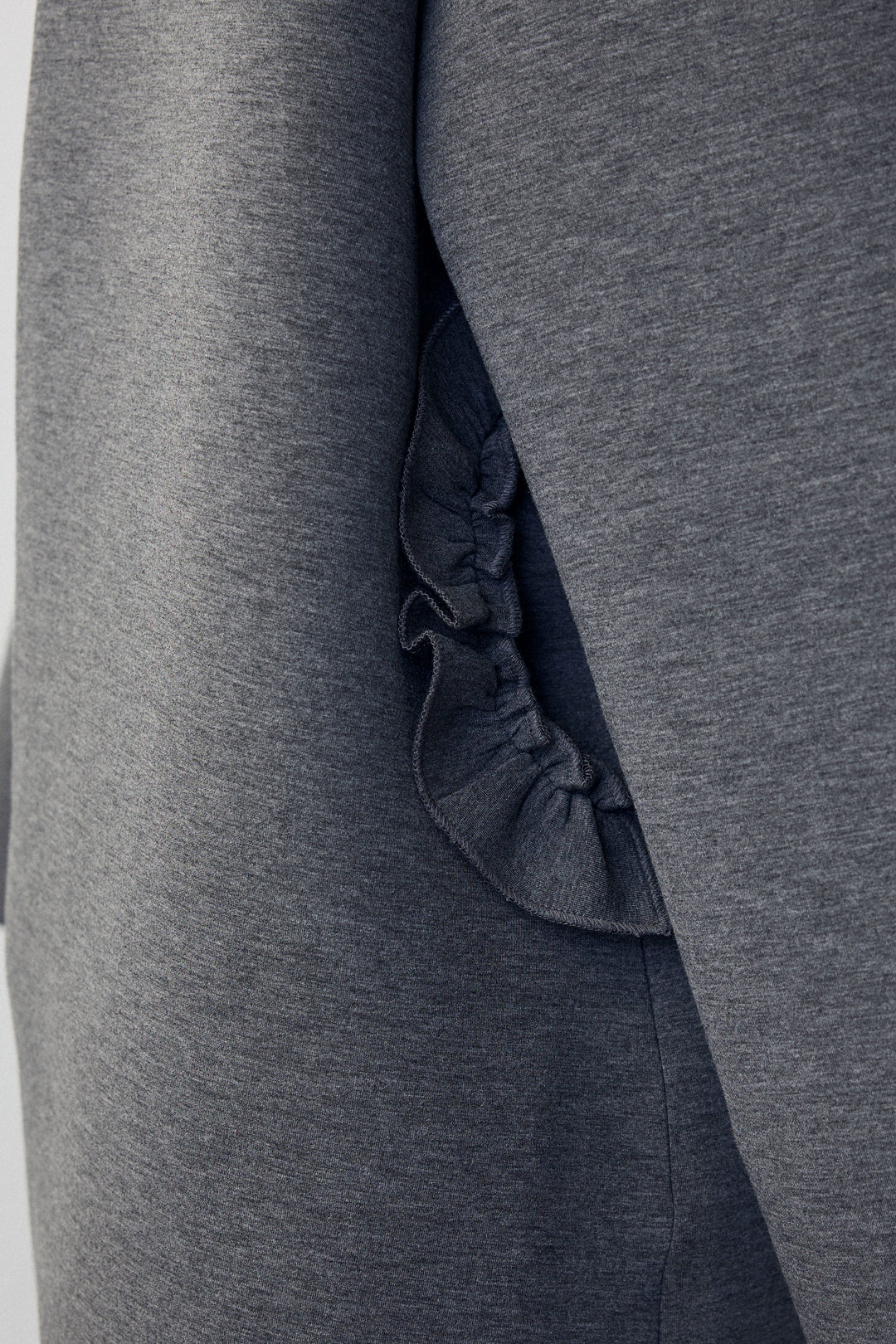 [予約]フリルポケットボンディングノーカラーコート