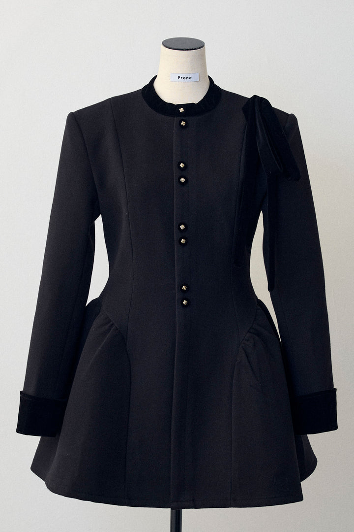 [予約]クラシカルウエストシェイプフレアコート