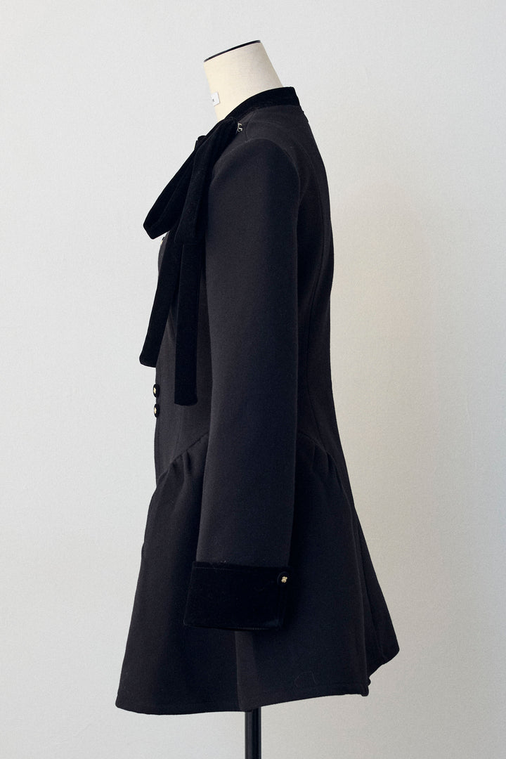 [予約]クラシカルウエストシェイプフレアコート