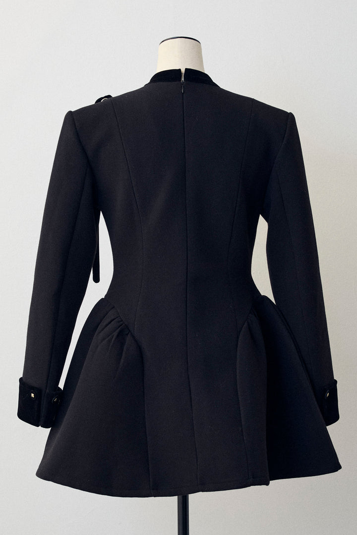 [予約]クラシカルウエストシェイプフレアコート