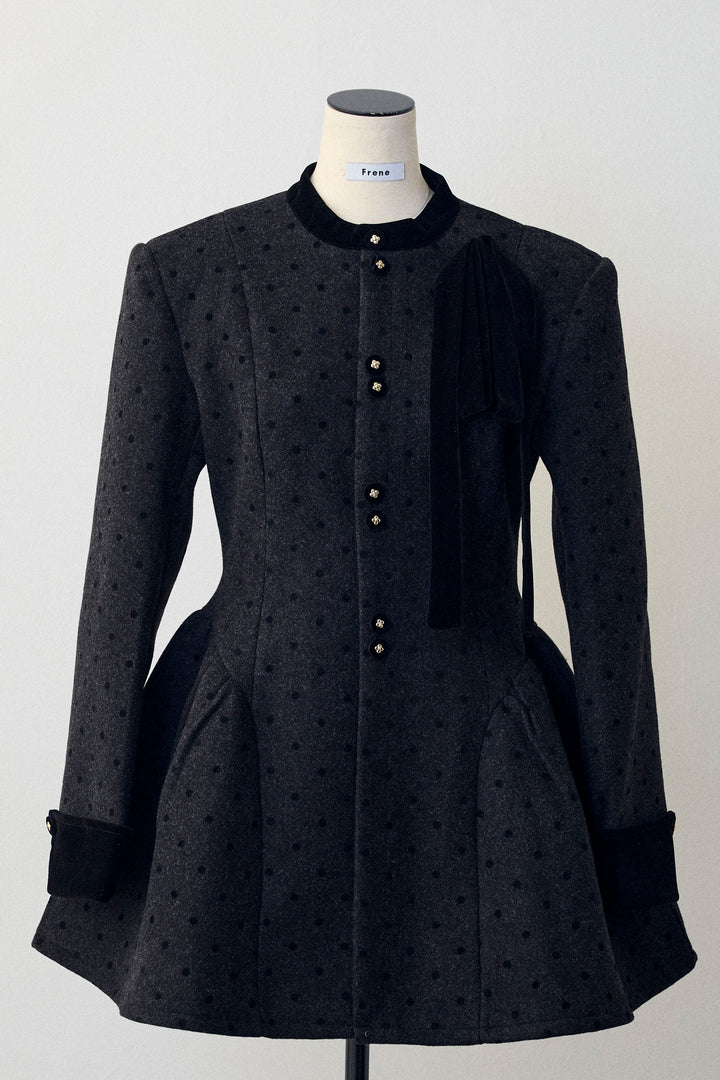 [予約]クラシカルウエストシェイプフレアコート