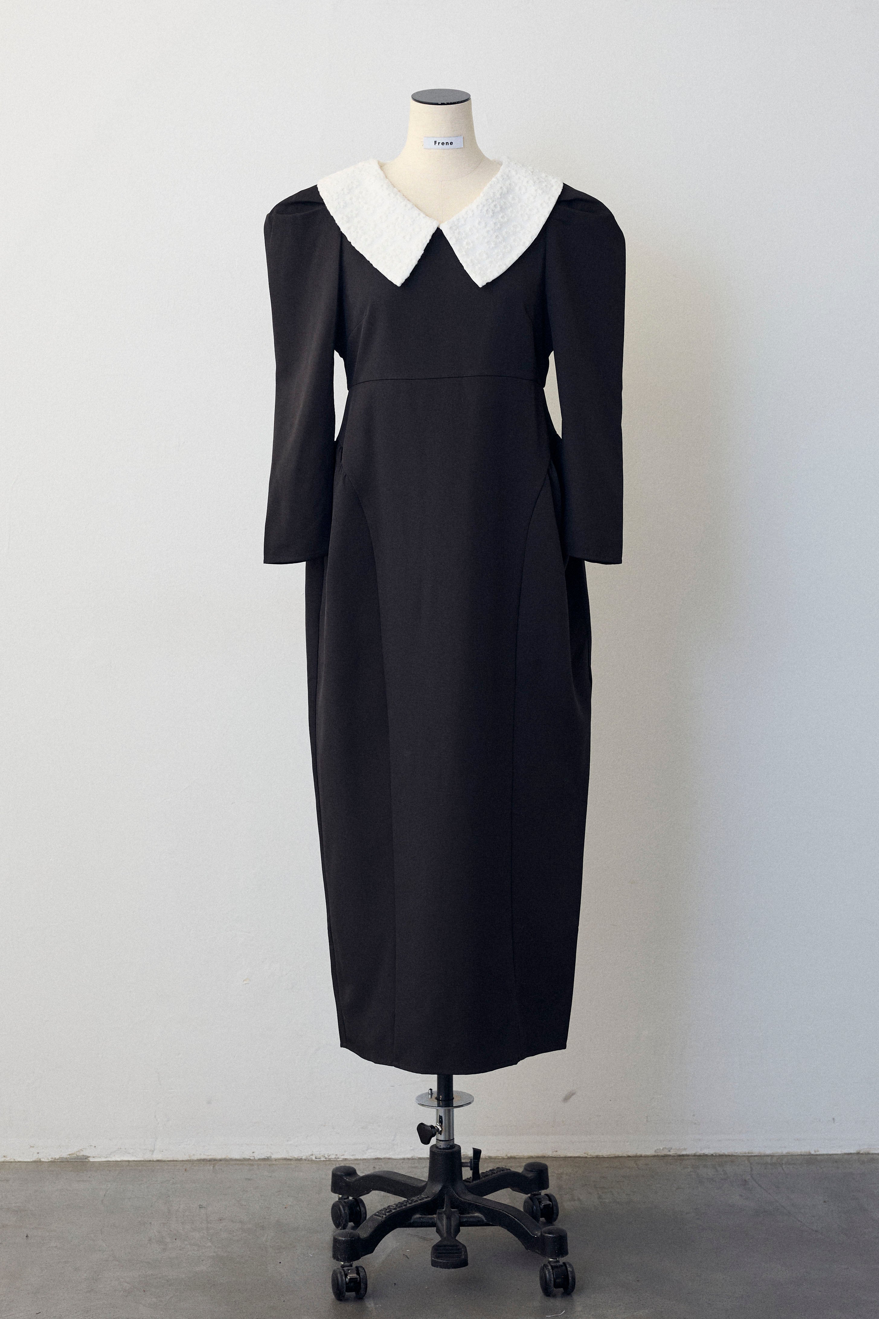 予約]2wayレースカラーコクーンワンピース – Frene