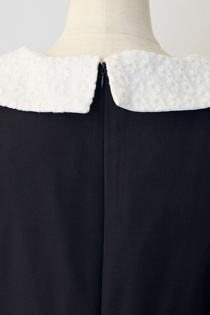 [予約]2wayレースカラーコクーンワンピース