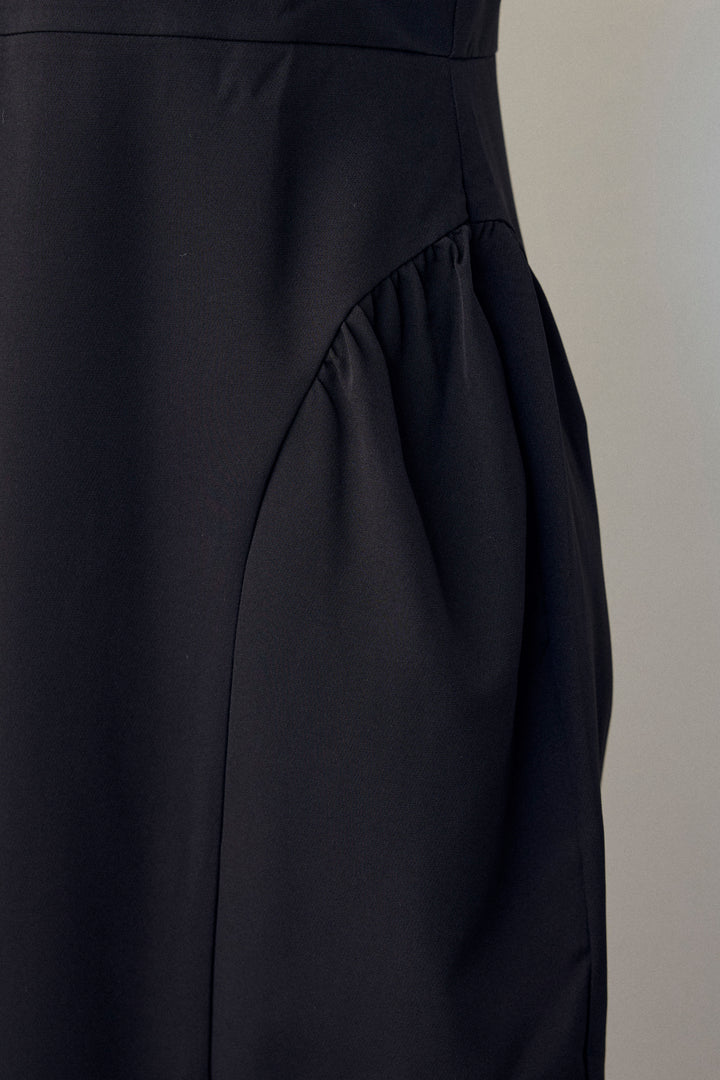 [予約]2wayレースカラーコクーンワンピース