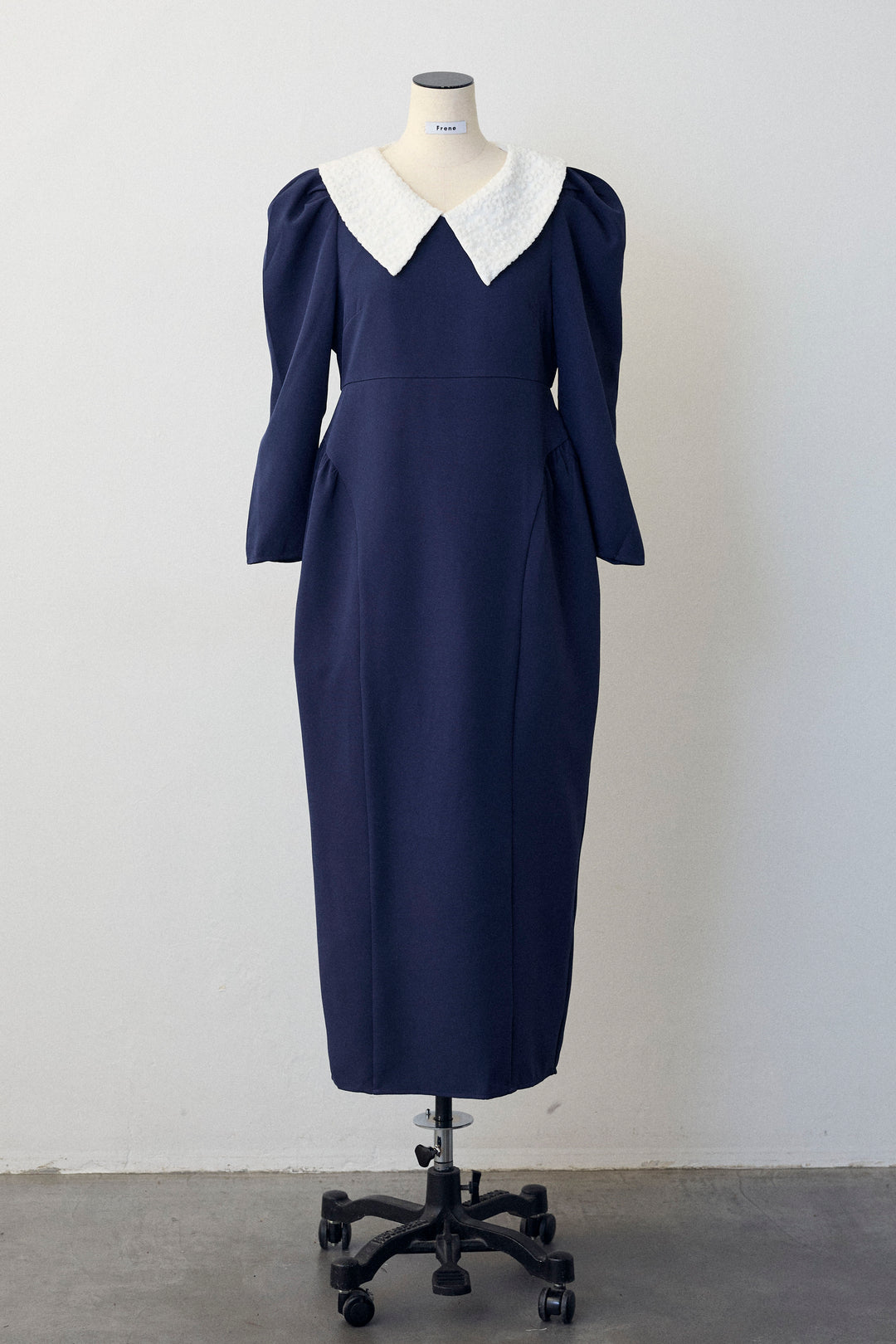 [予約]2wayレースカラーコクーンワンピース