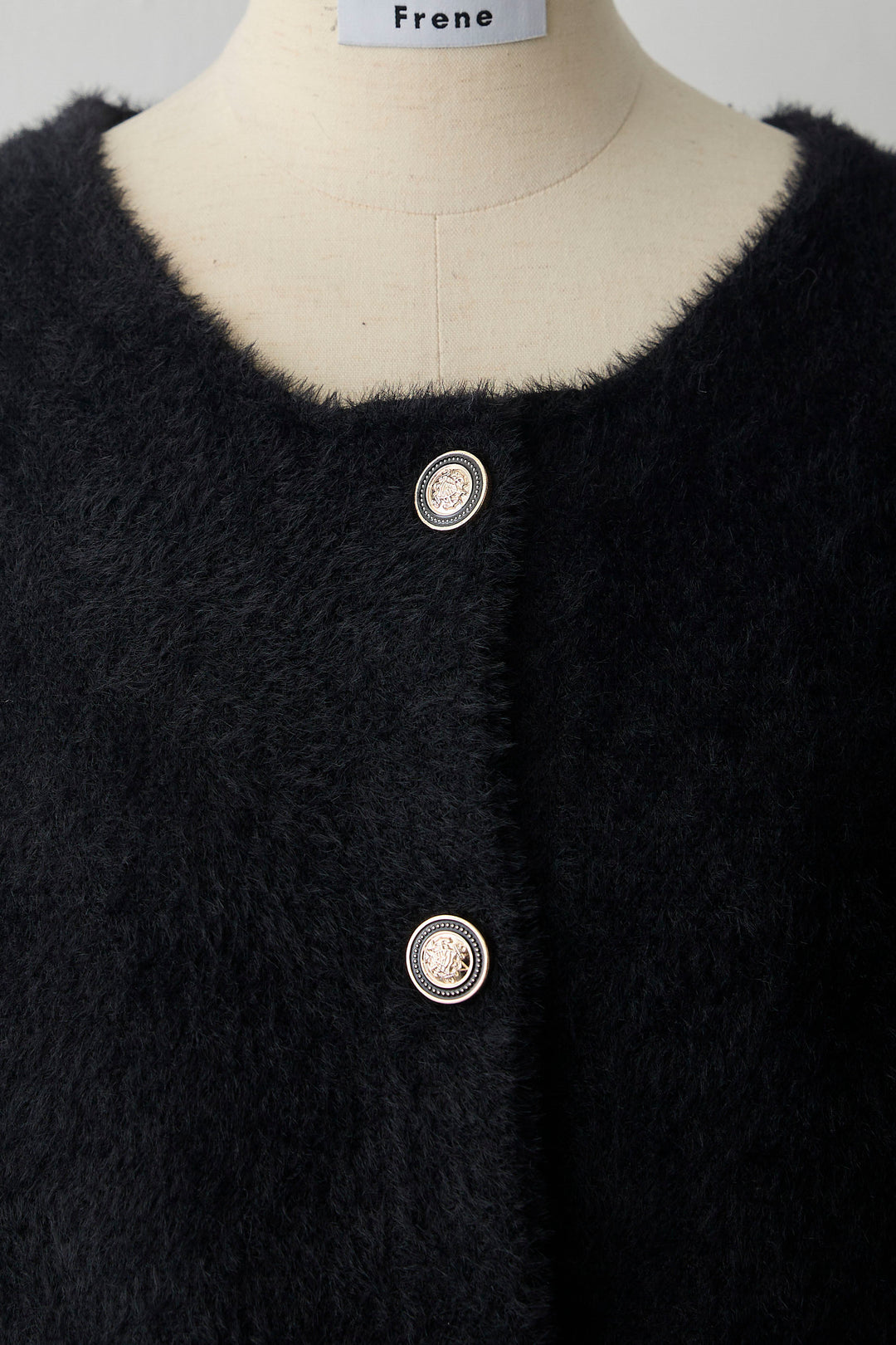 [予約]配色ファードッキングコート