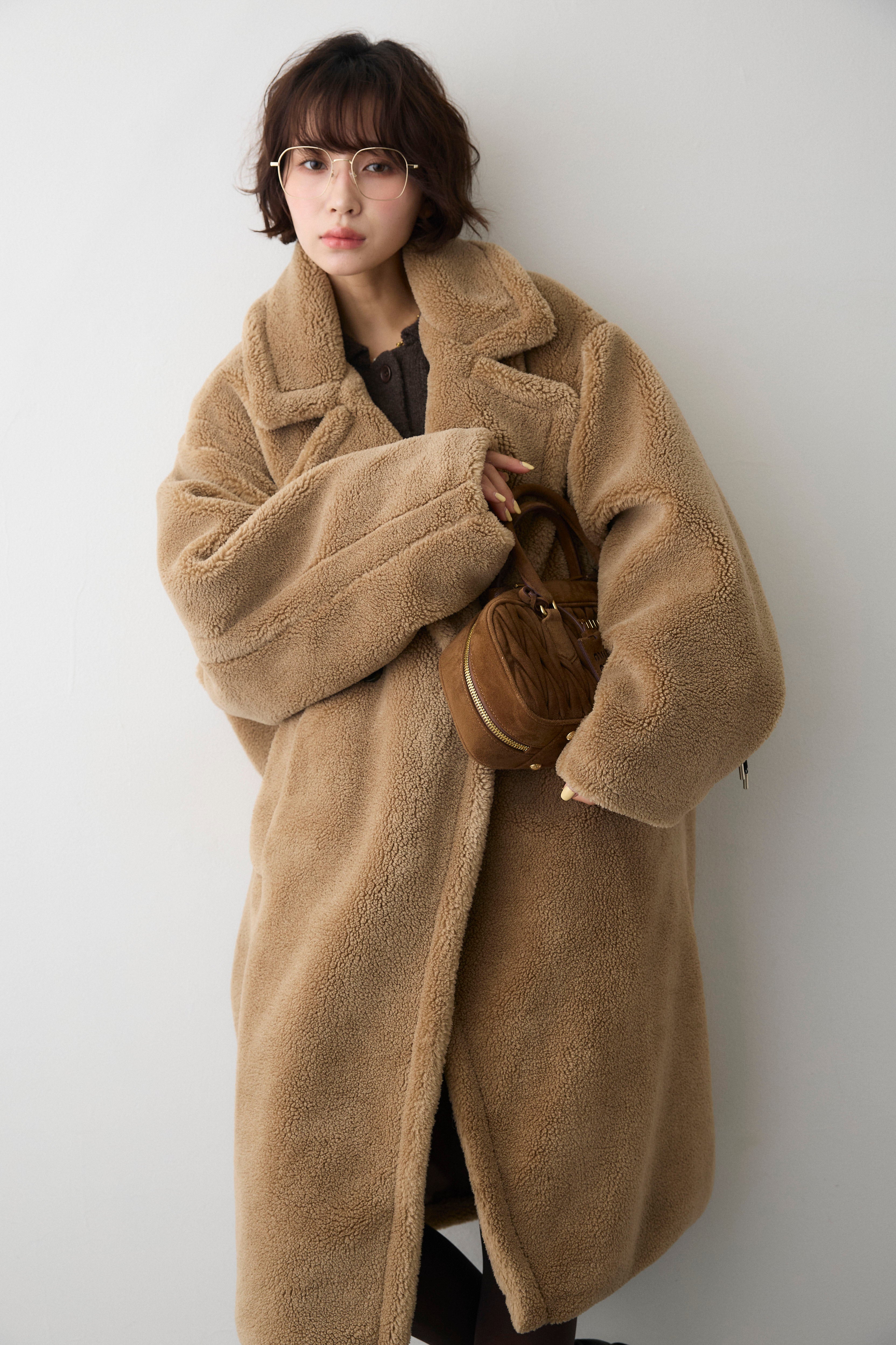 予約]テディボアロングコート – Frene