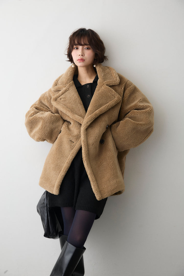 [予約]テディボアミディ丈コート