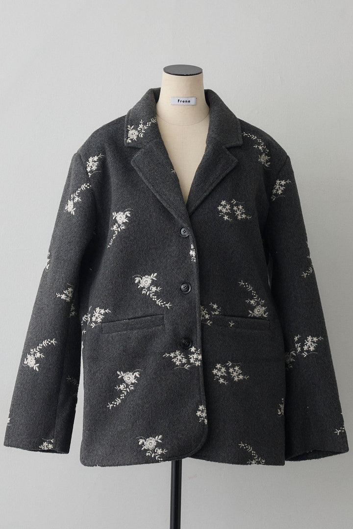 [予約]フラワーエンブロイダリーモッサジャケット