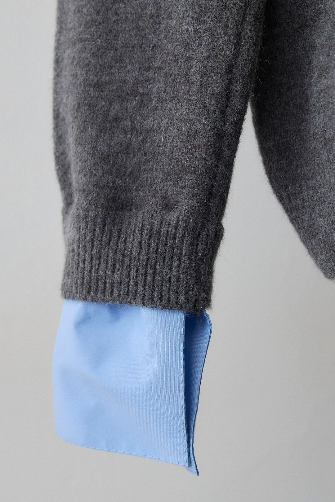 [予約]シャツレイヤードニットプルオーバー