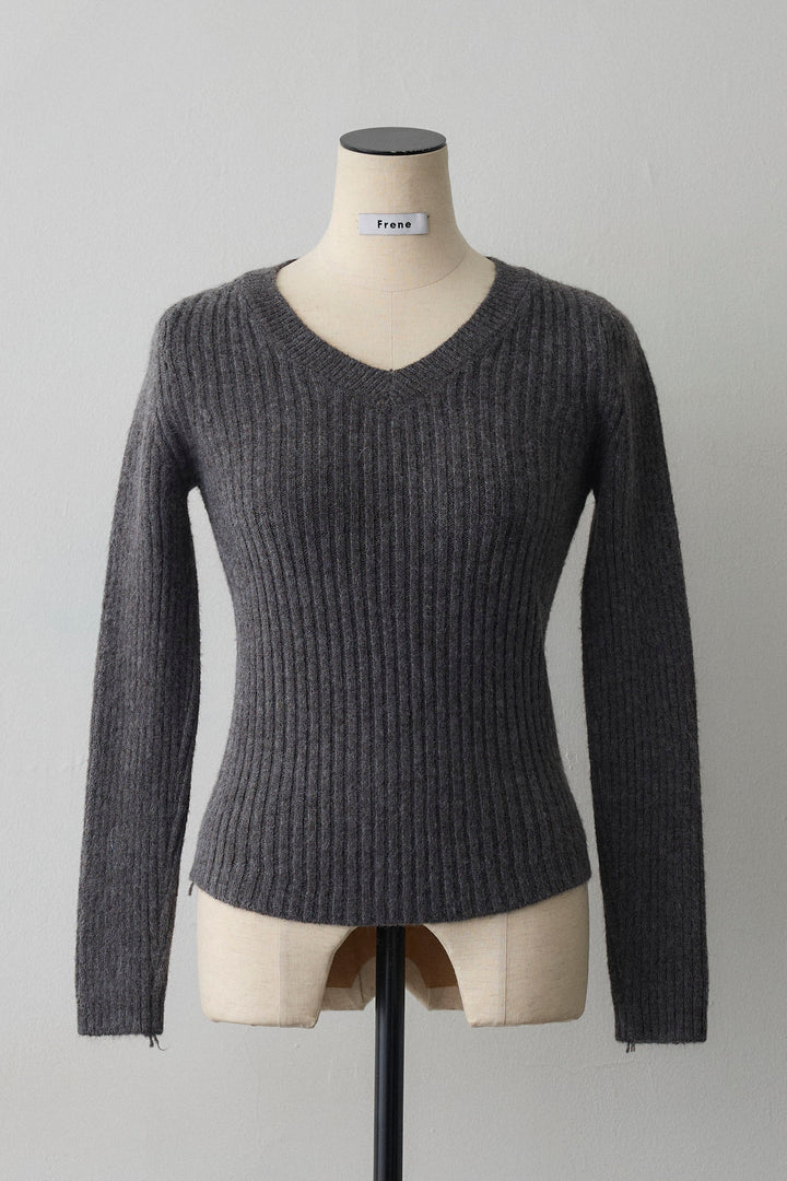 [予約]ミックス釦ケープ2wayニット