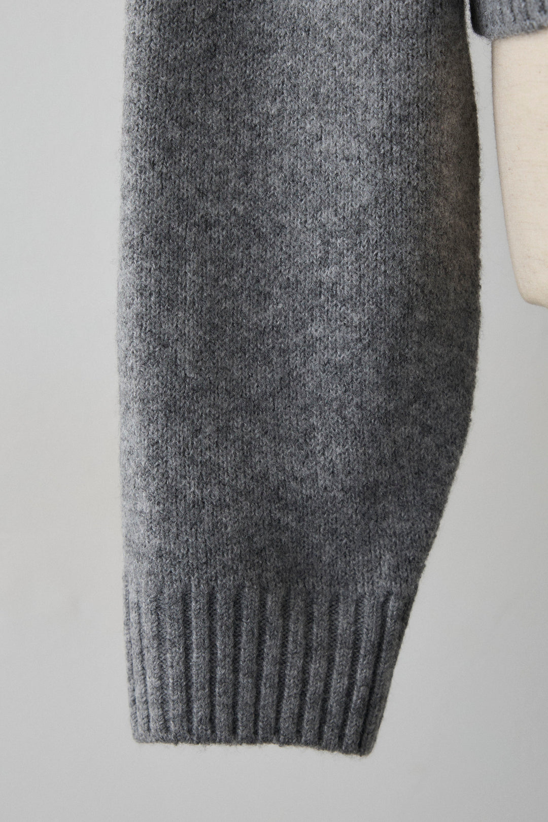 [予約]メランジニットポロ襟クロップドカーデ