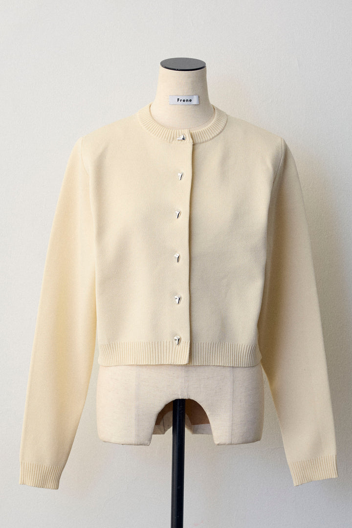 [予約]メタルボタンベーシックカーデ