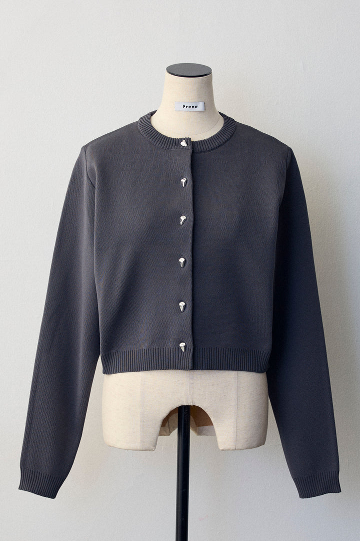 [予約]メタルボタンベーシックカーデ