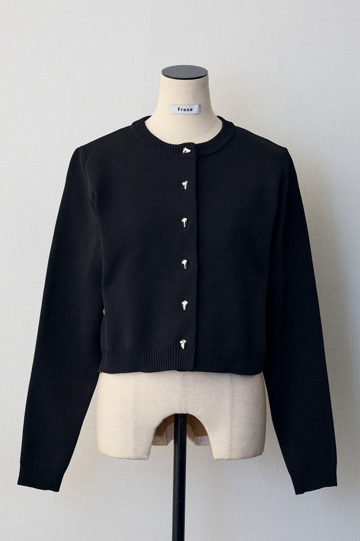 [予約]メタルボタンベーシックカーデ