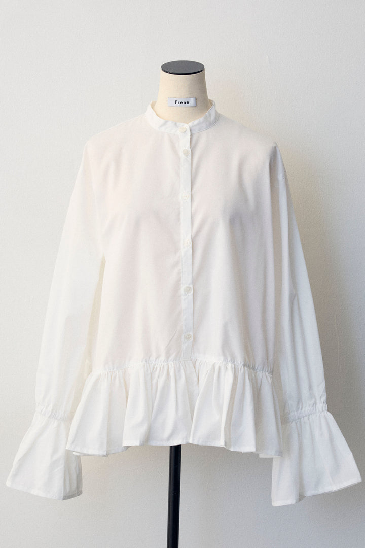 [予約]フリルヘムスリーブブラウス