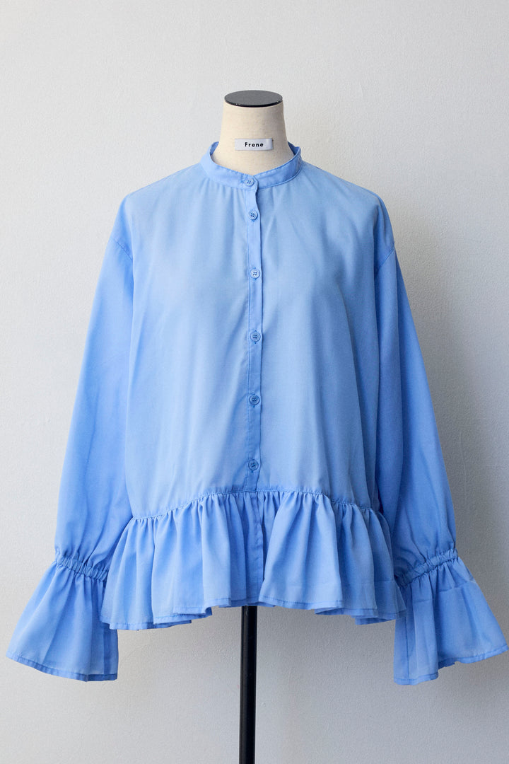 [予約]フリルヘムスリーブブラウス