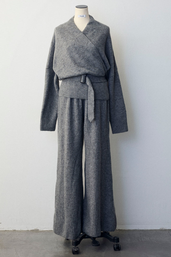 [予約]カシュクール美ラインニットセットアップ