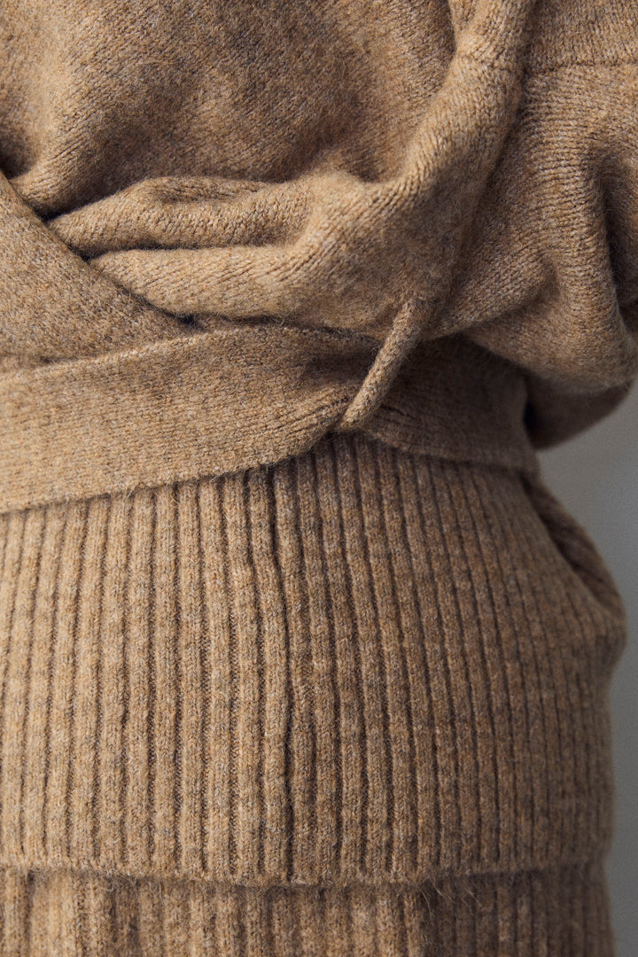 [予約]カシュクール美ラインニットセットアップ