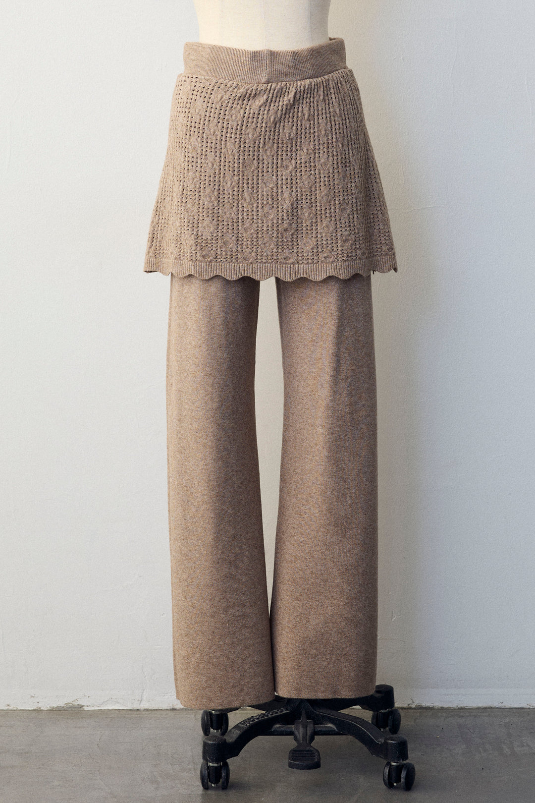 [予約]スカートレイヤードニットセットアップ