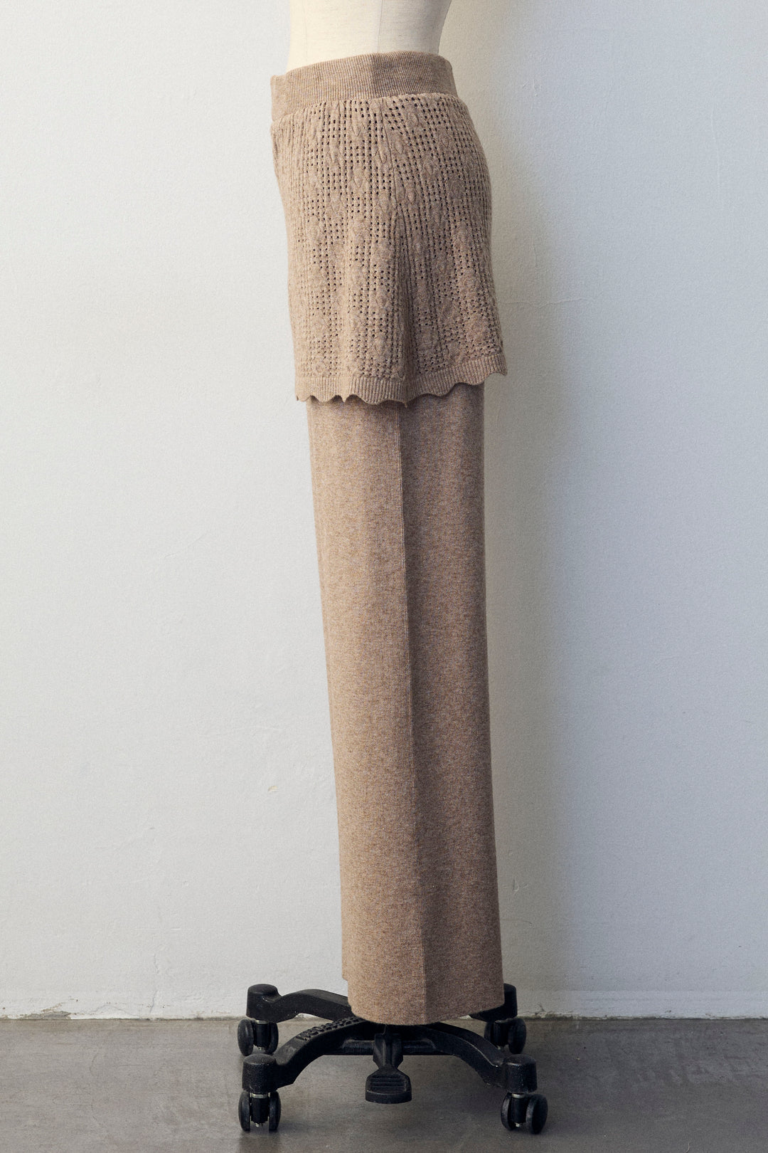 [予約]スカートレイヤードニットセットアップ