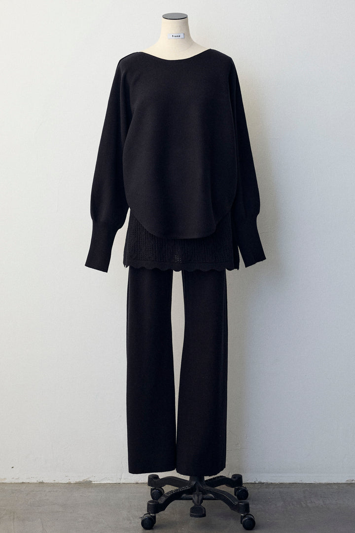 [予約]スカートレイヤードニットセットアップ