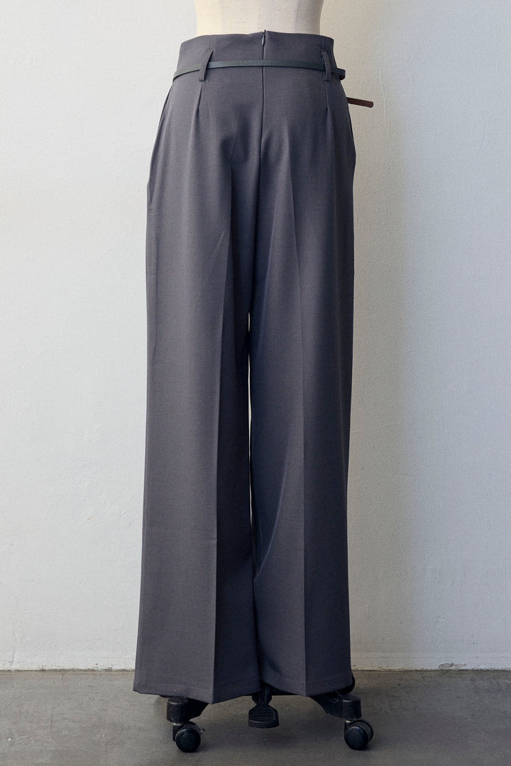 [予約]ポイントベルトセットストレートワイドパンツ