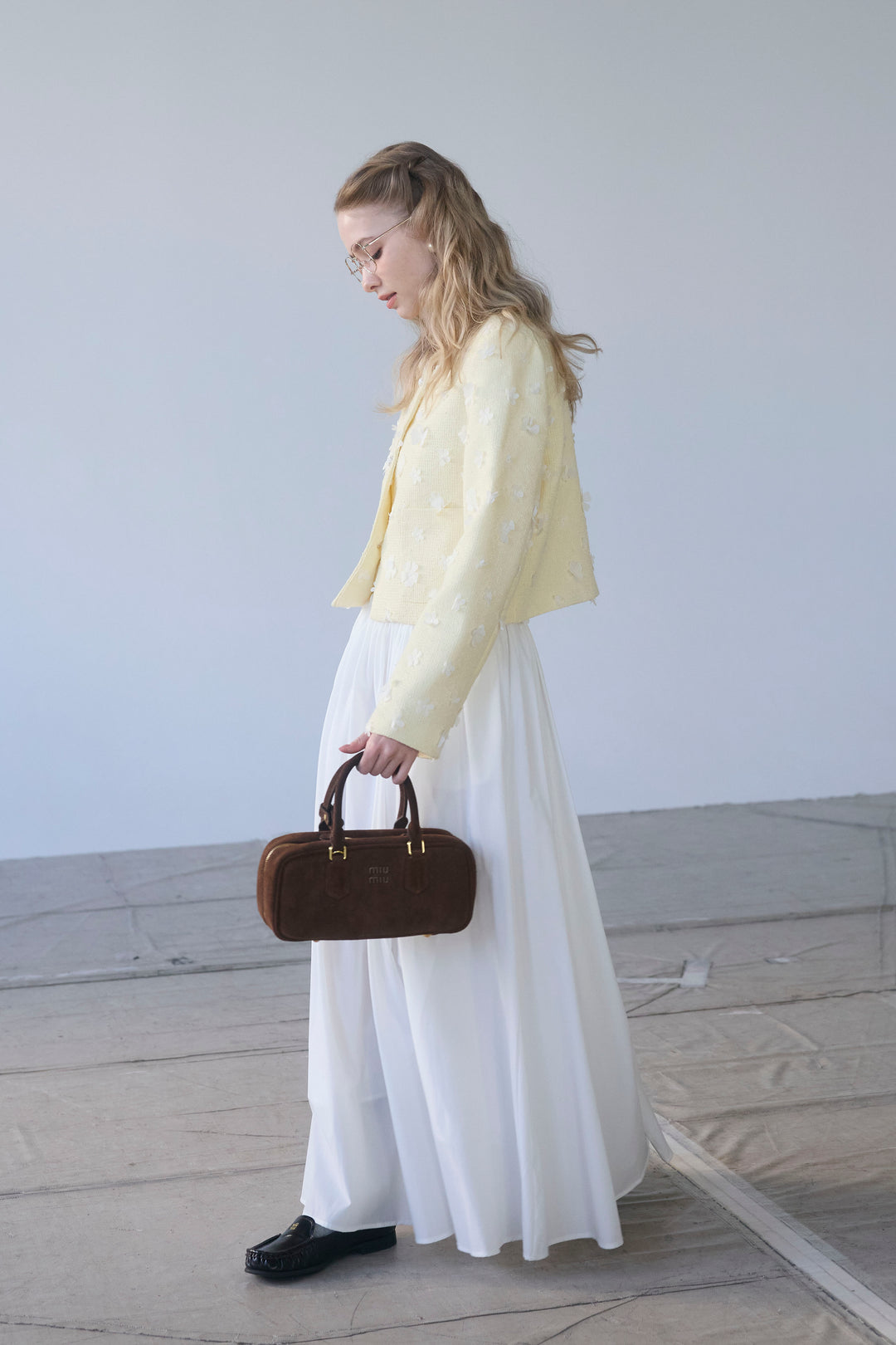 [予約]フラワーモチーフツイードジャケット