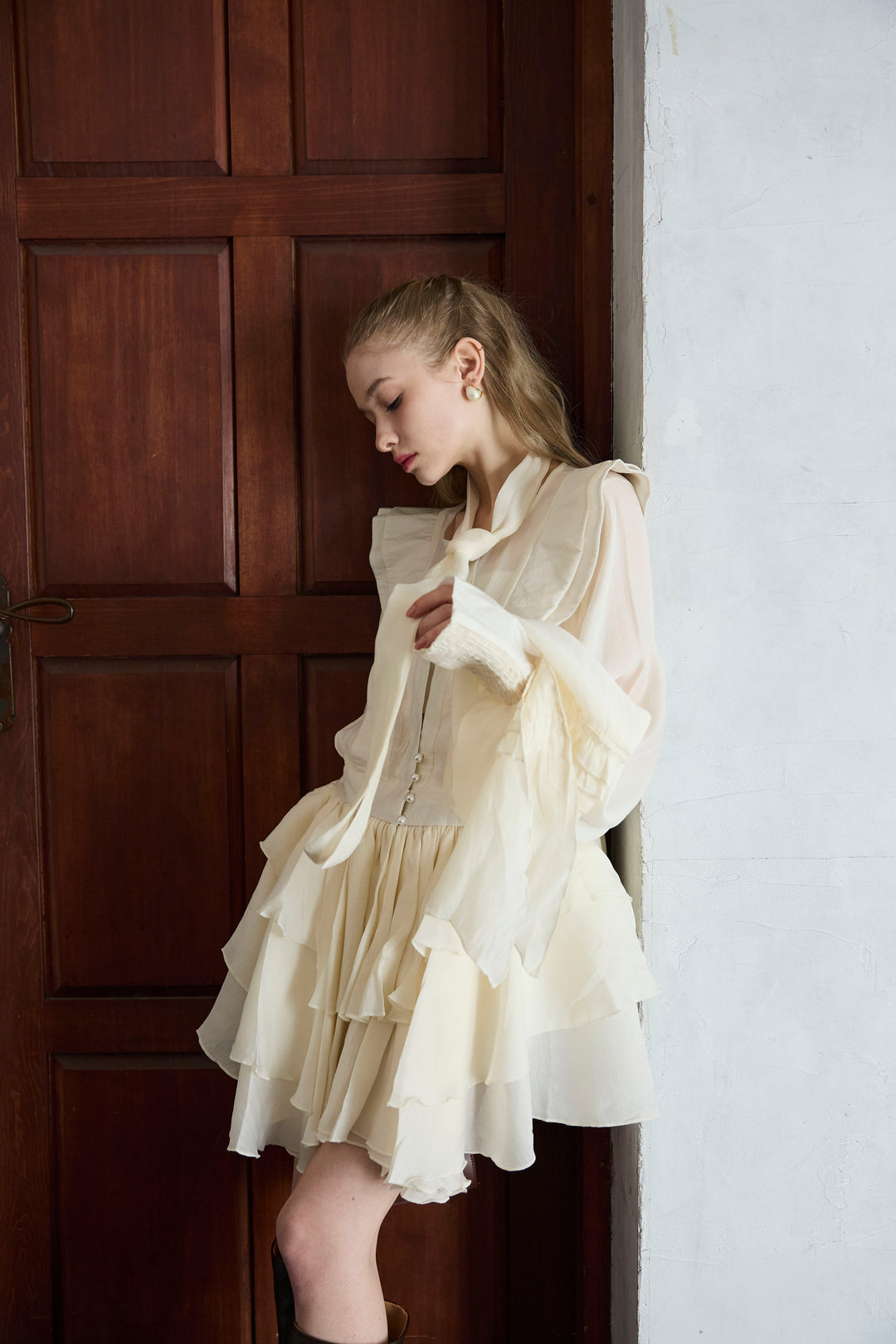 [予約]フロートフリルティアードチュニック