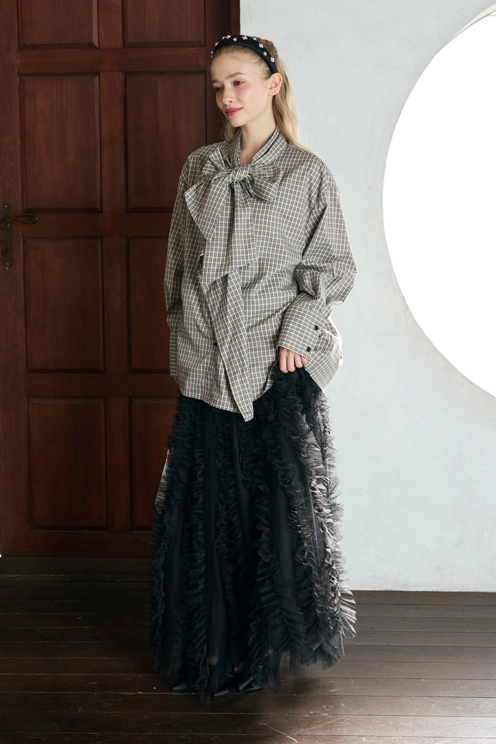 [予約]Iラインホイップチュールスカート