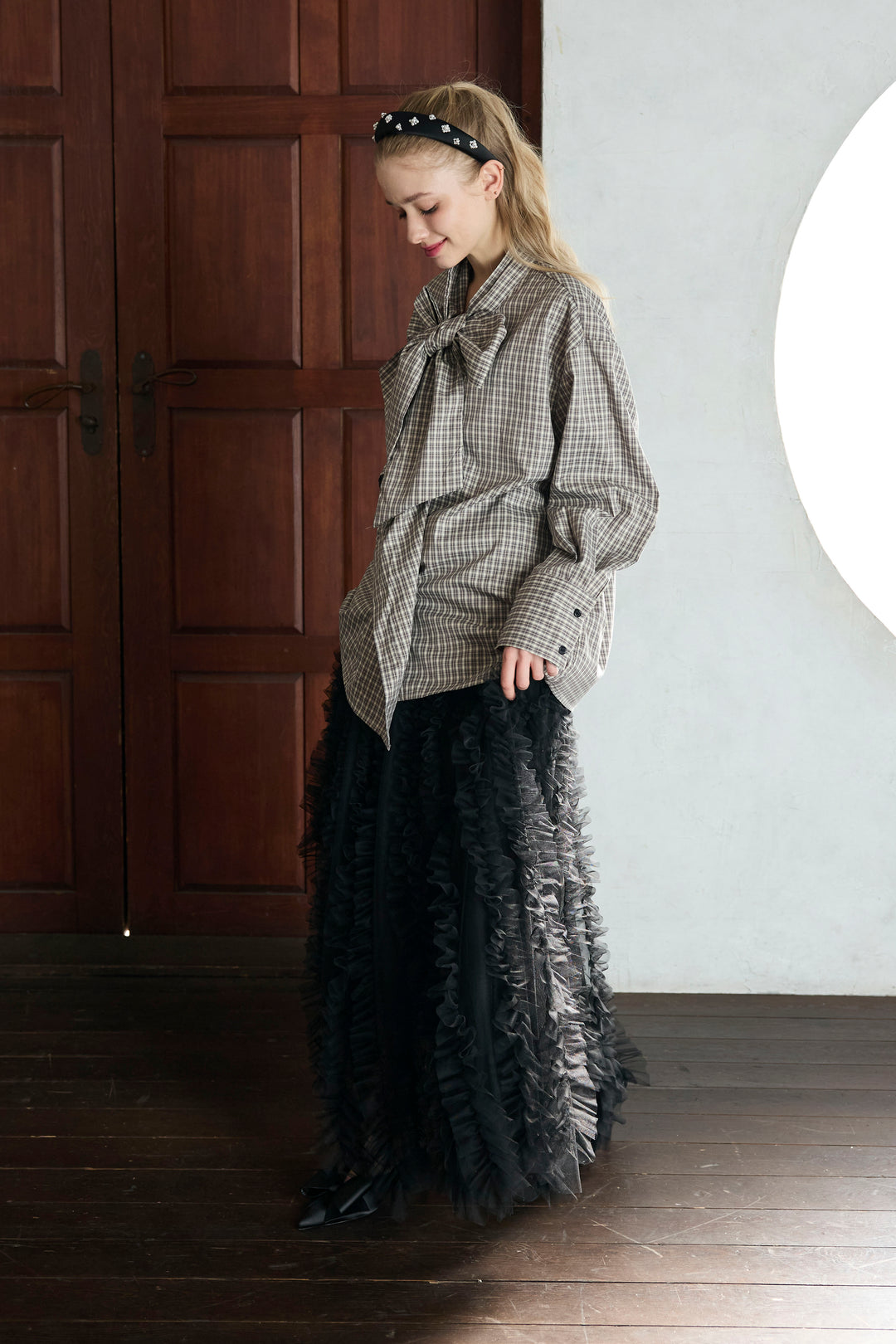 [予約]Iラインホイップチュールスカート