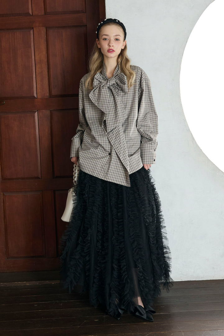 [予約]Iラインホイップチュールスカート