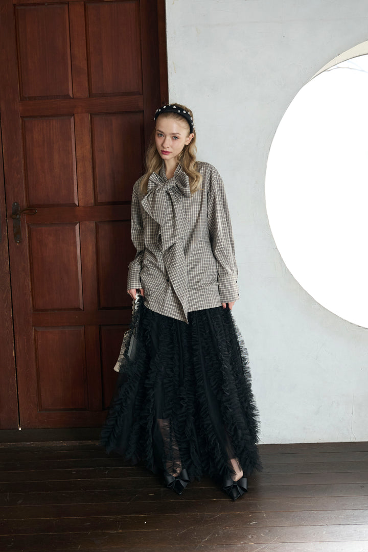 [予約]Iラインホイップチュールスカート