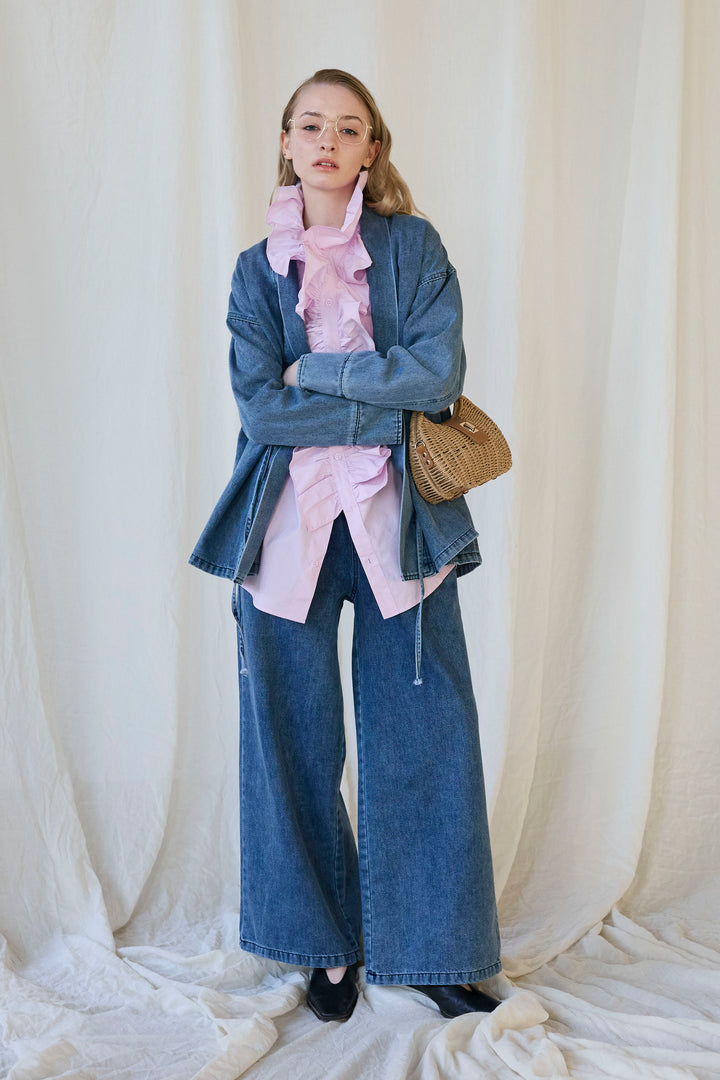 [予約]ブルームカラーフリルブラウス