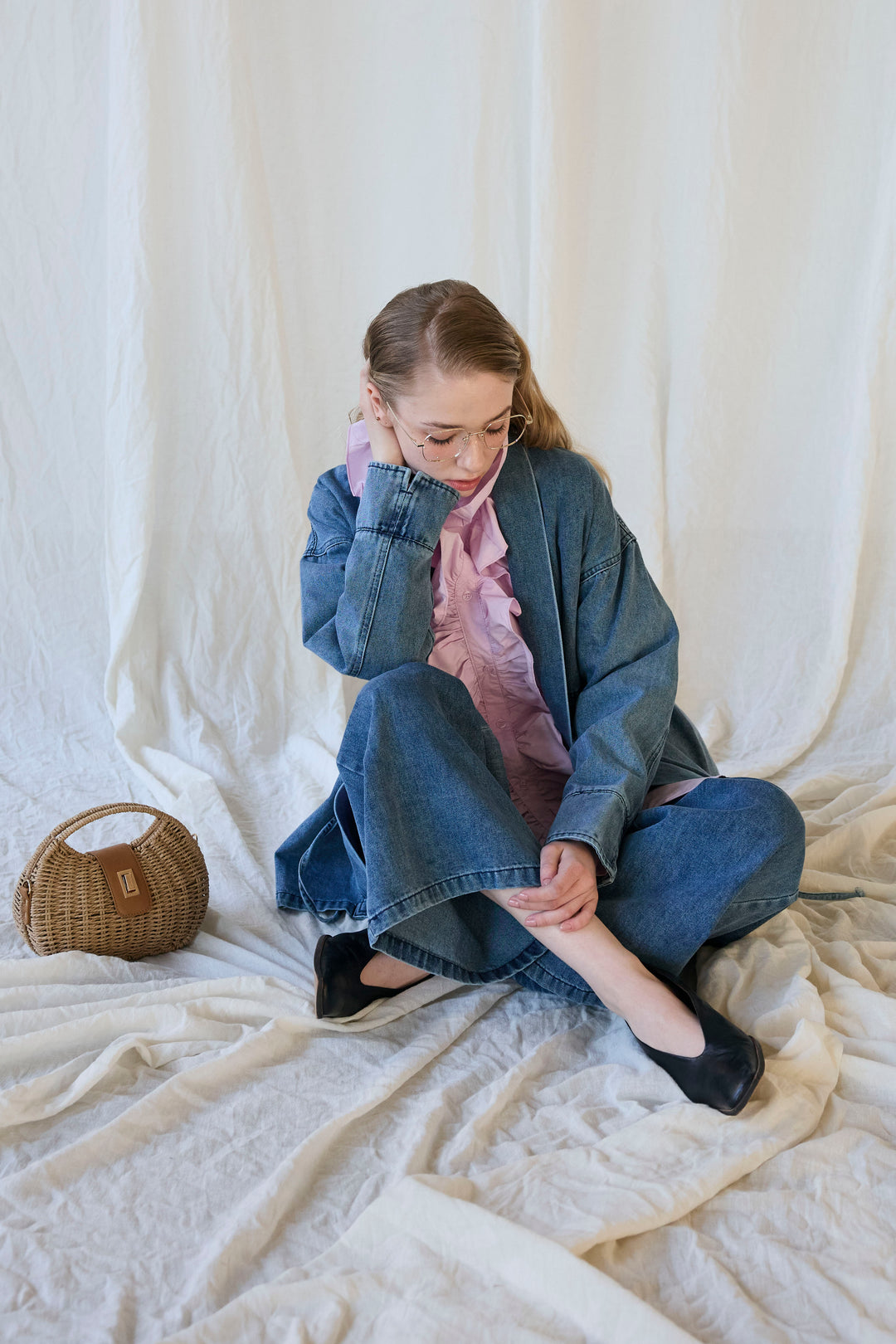 [予約]ブルームカラーフリルブラウス