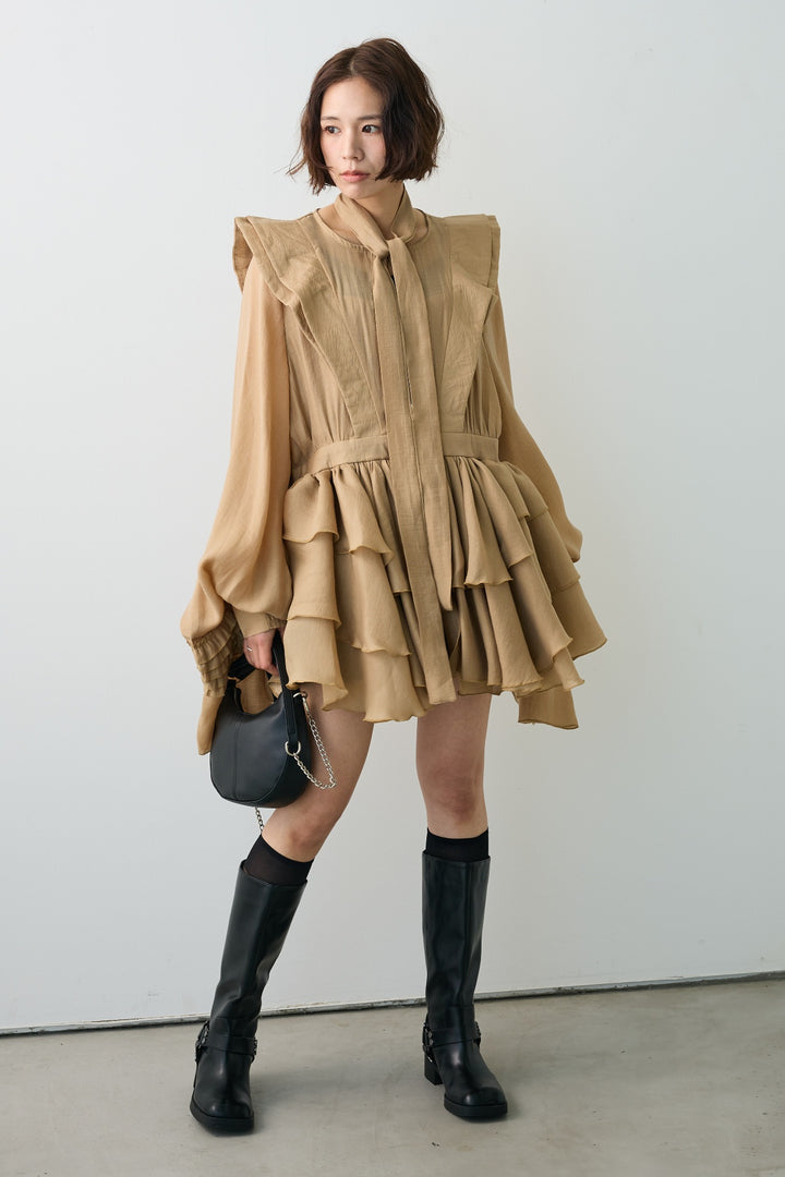 [予約]フロートフリルティアードチュニック