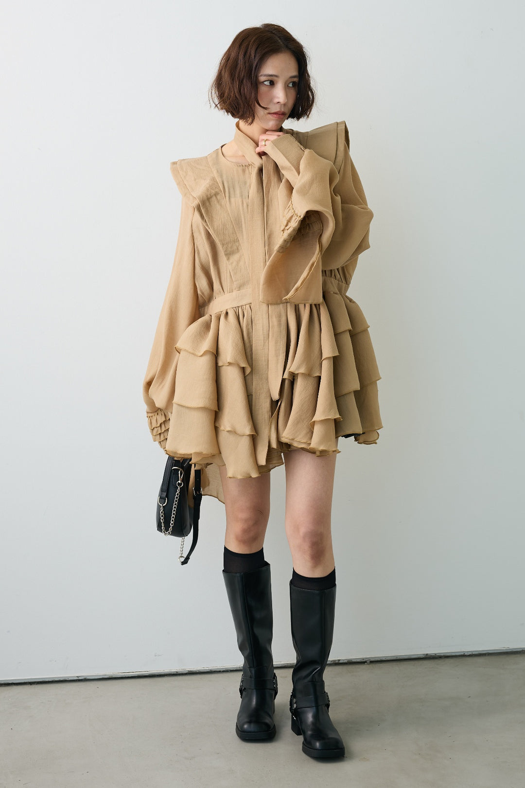 [予約]フロートフリルティアードチュニック