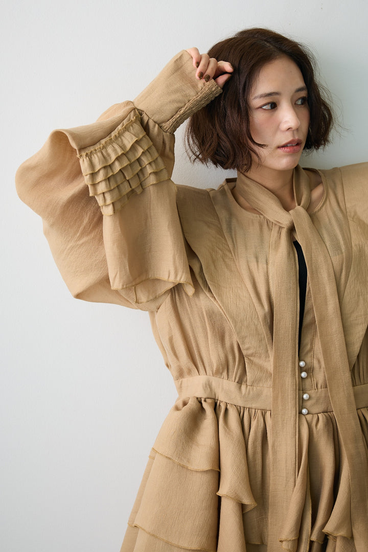 [予約]フロートフリルティアードチュニック