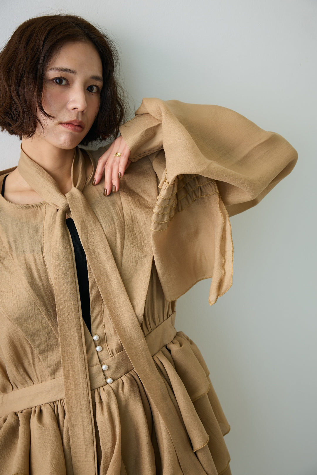 [予約]フロートフリルティアードチュニック