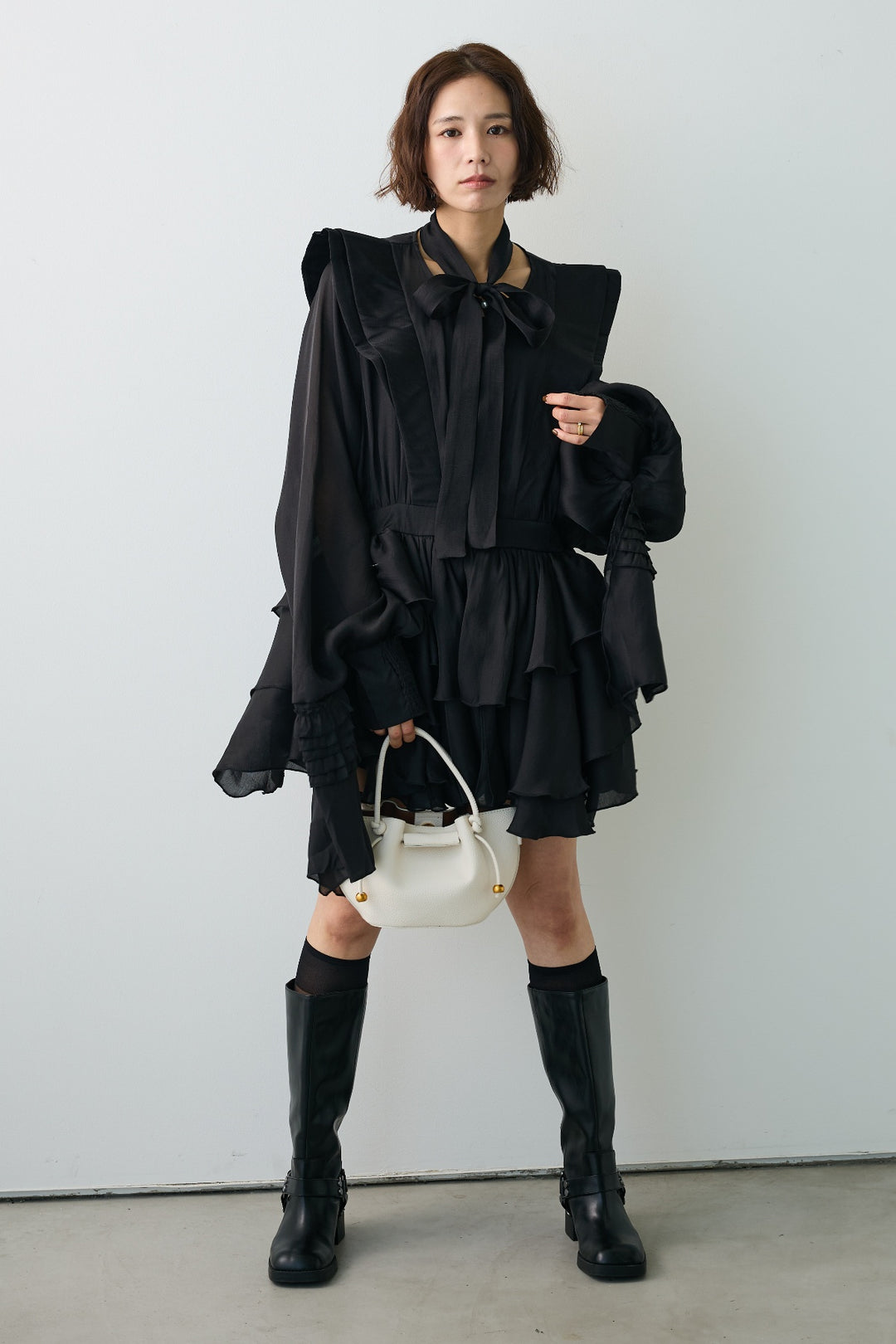 [予約]フロートフリルティアードチュニック