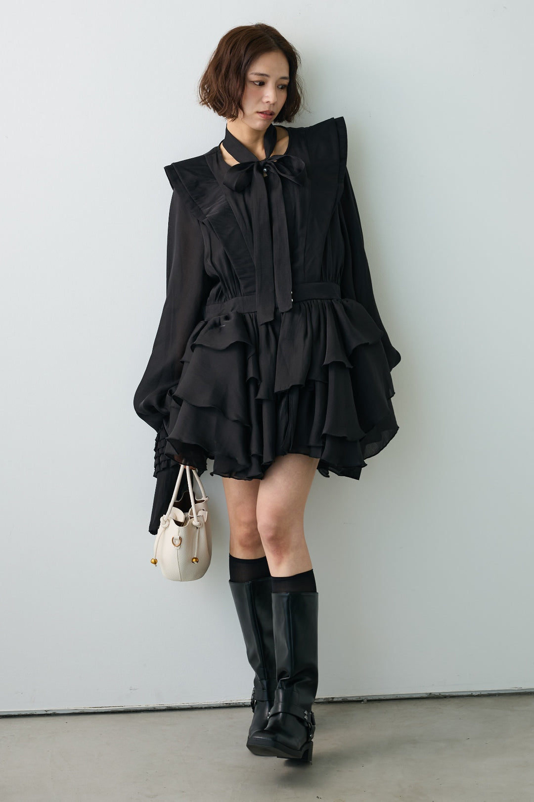 [予約]フロートフリルティアードチュニック