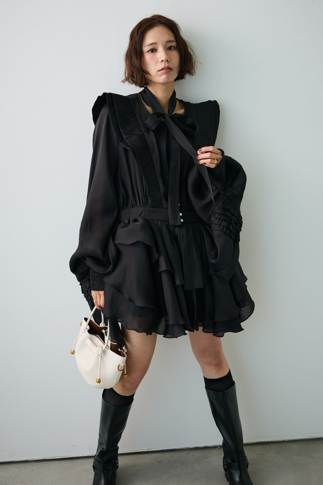 [予約]フロートフリルティアードチュニック